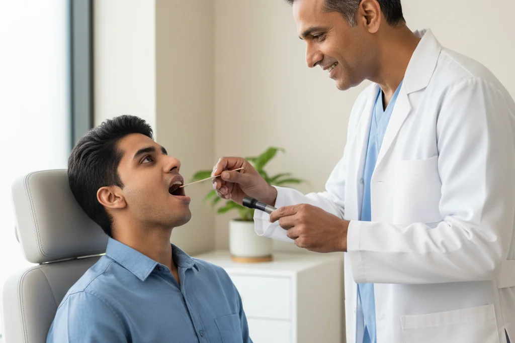 Peritonsillar Abscess (Quinsy) — Symptoms & Emergency Treatment — THANC Hospital Chennai