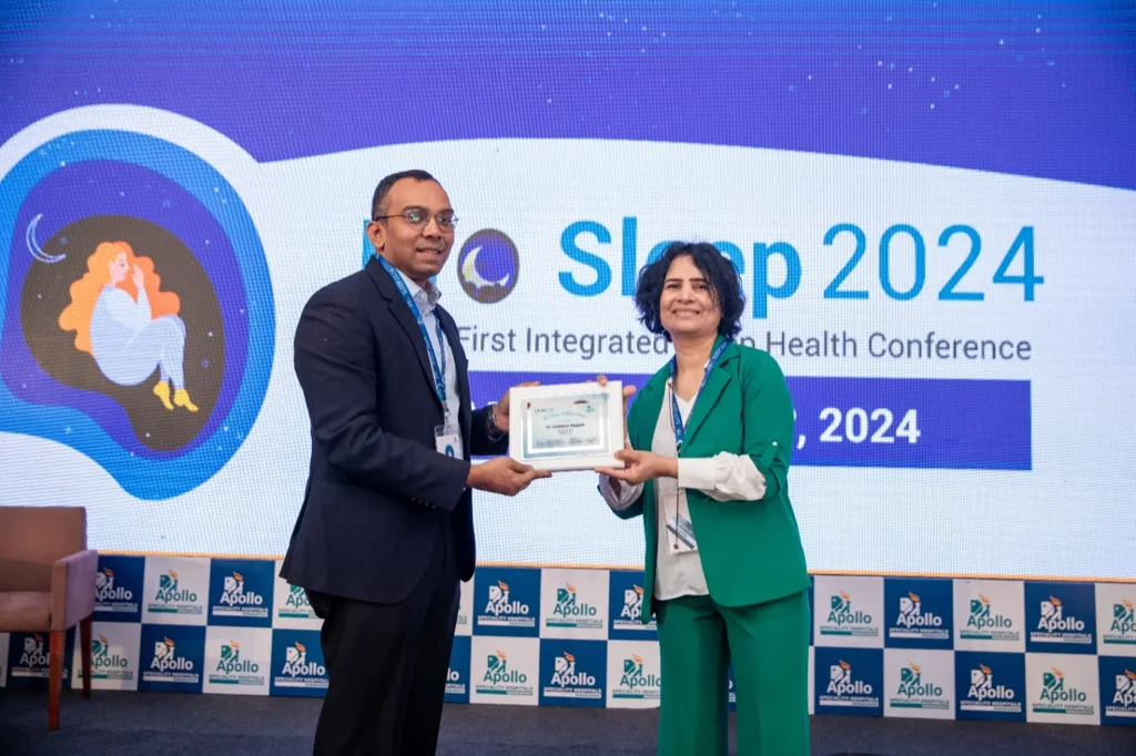 Dr. Vidhyadharan at sleep medicine conference