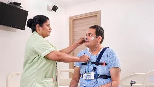 Sleep team reviewing upper airway imaging and polysomnography at THANC Hospital, Chennai